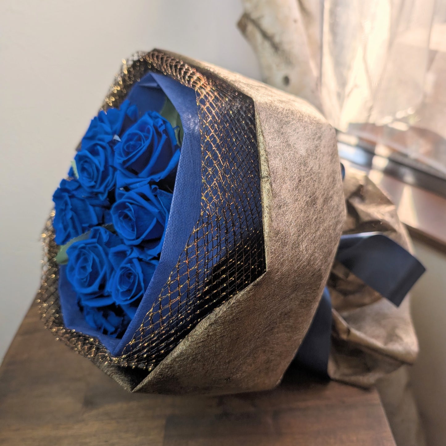 【プリザーブドフラワー】ダーズンローズBLUE